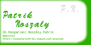 patrik noszaly business card